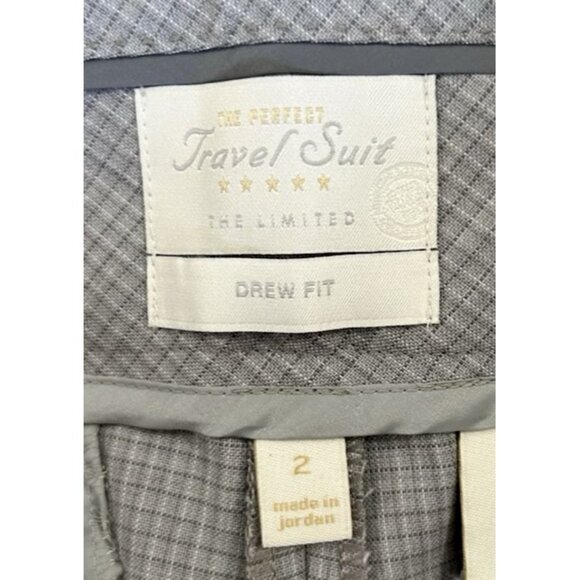 NWT The Limited The Perfect Travel Suit Drew Fit Heather Gray Wool Blend Size 2 - Picture 5 of 8